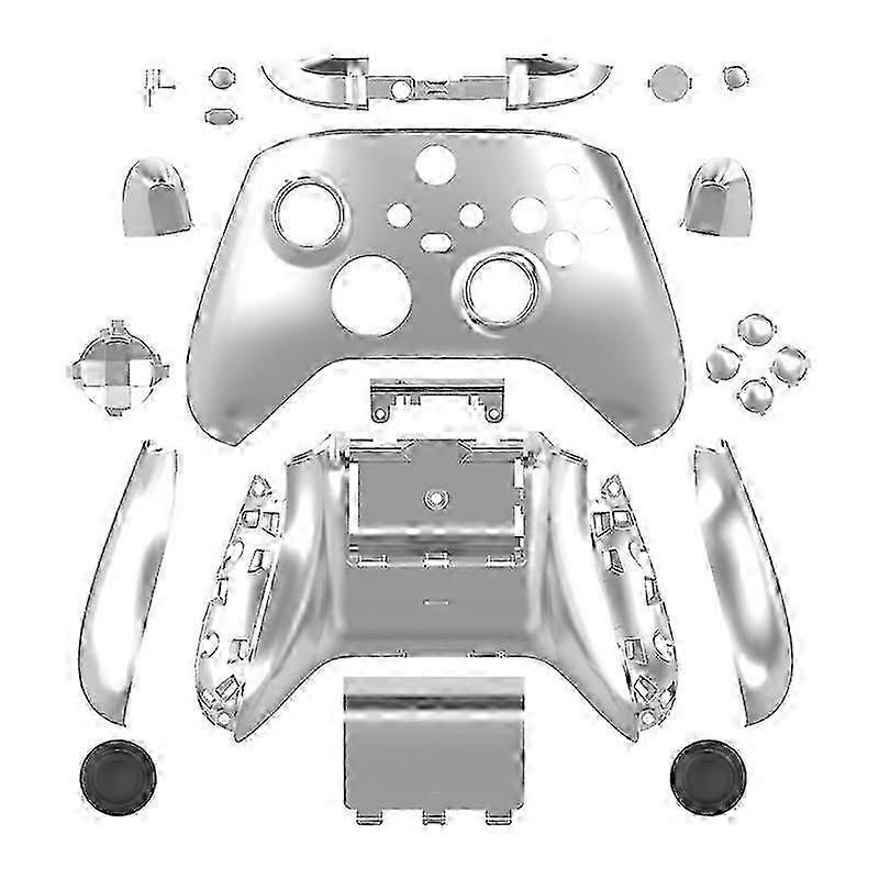 DATA FROG For Xbox Series X/S Game Controller ABS Shell Electroplated Replacement Gamepad Cover
