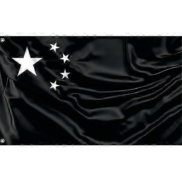 China Black Protest Flag L1603 SZSC