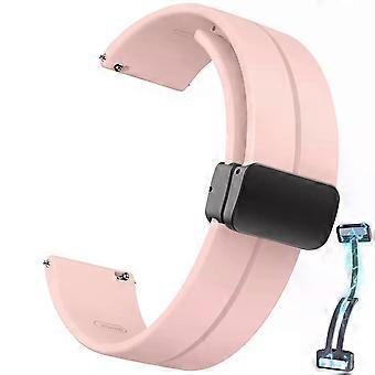 20mm 22mm Watch Band compatible with Samsung Galaxy watch 6/4/5 pro/gear s3/active 2/classic Sport Magnetic Strap compatible with Huawei GT 2 2e 3