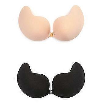 Strapless stick on bra for women, 2-pack skin-friendly silicone