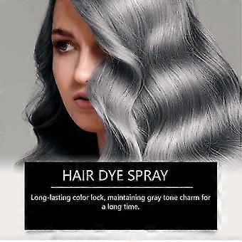 Grey Temporary Hair Dye Spray with Vitamin E and Coconut Oil for Fashion Looks and Convenient Instant Use