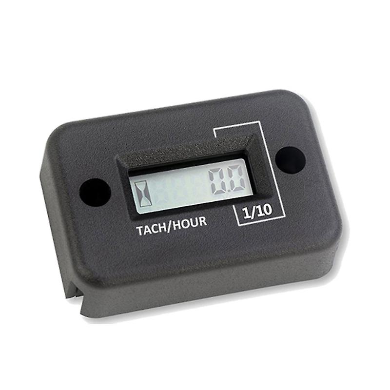 New Tach Vibration Hour Meter Hour Counter Rpm Counter Waterproof, Lcd Screen Operating Hour Meter With Wireless For All Atv Petrol Engine, Dirt Bike,