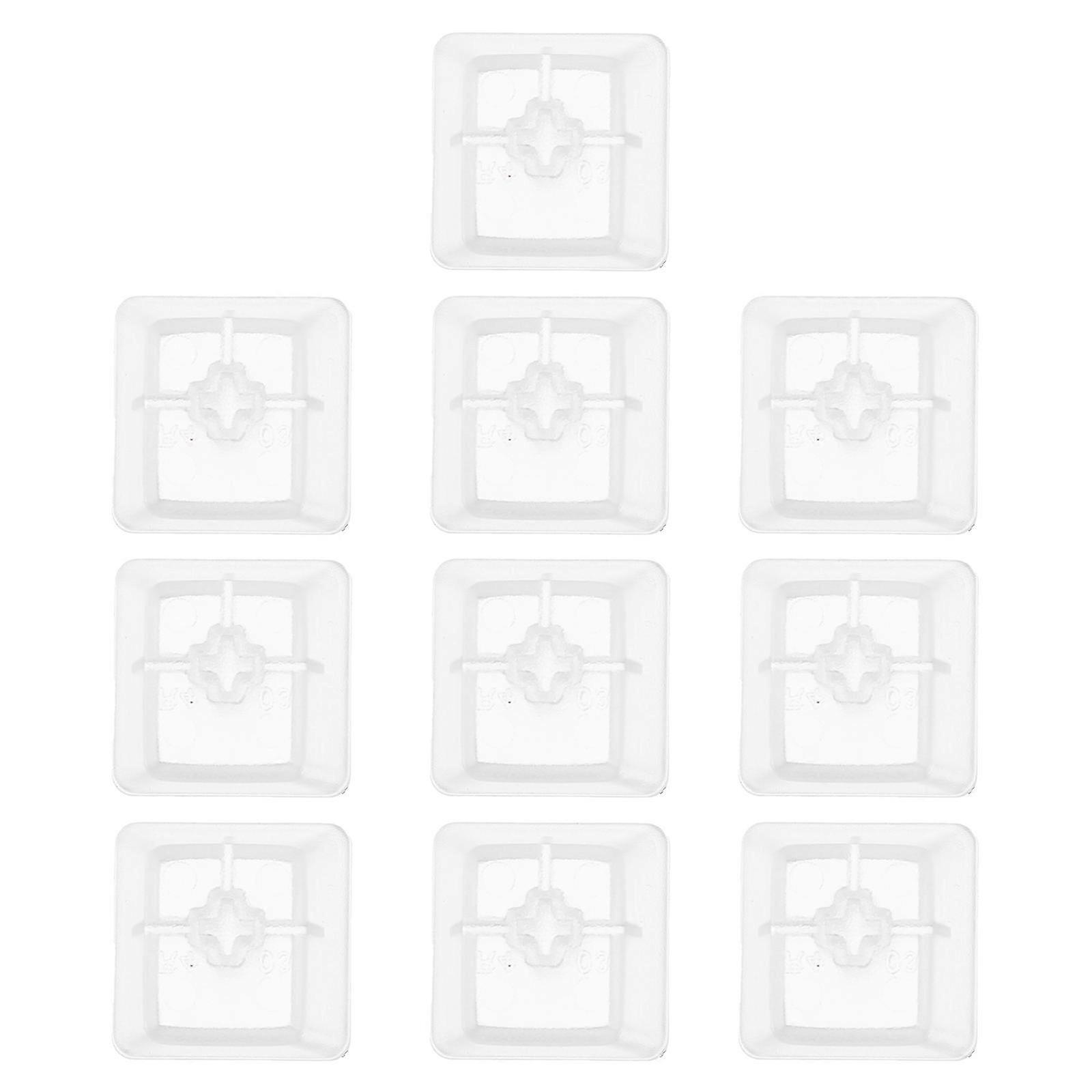 10pcs Key Mechanical Keyboard Accessory Keycap Transparent Keyboard Key Protector