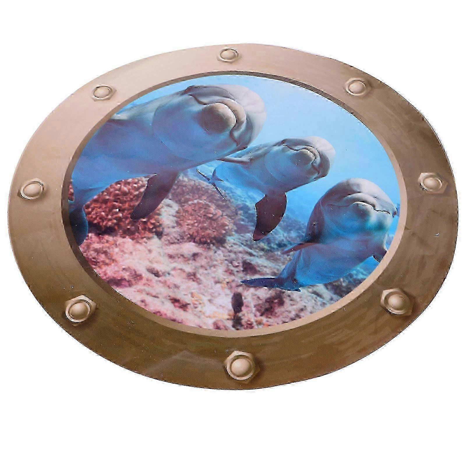 3D Dolphin Decorative Wall Sticker
