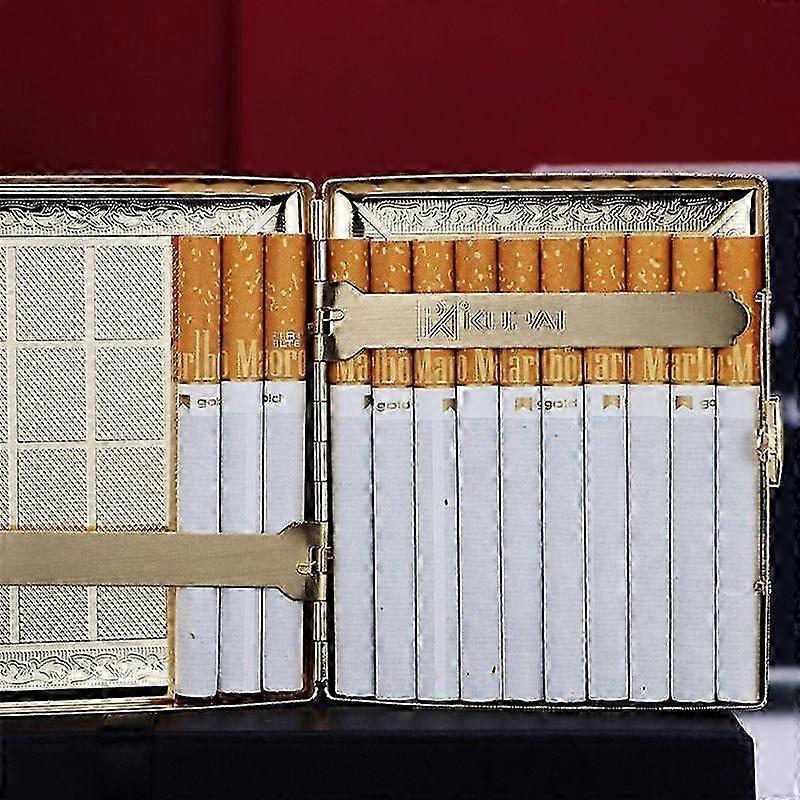 Carved Copper Cigarette Box Set