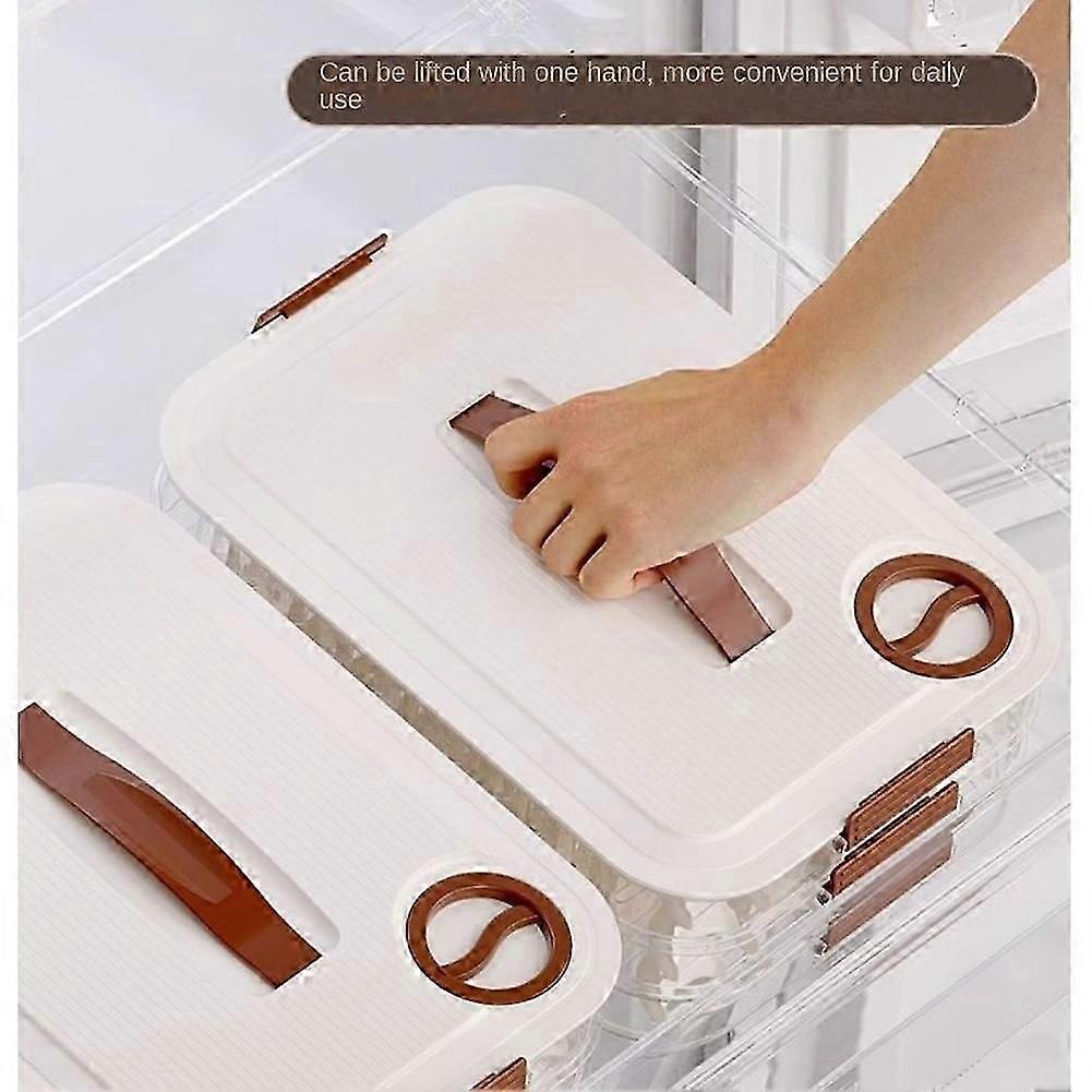 Double-Layer Dumpling Storage Container, Wonton Freezer Container, Food Storage Container, Kitchen Dumpling Container-SSZFV