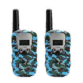 2 pezzi Walkie Talkie mimetici per bambini, ricetrasmettitore portatile con funzione interfono, portata 3 km, mini giocattoli, regalo per bambini e bambine BRP.C2