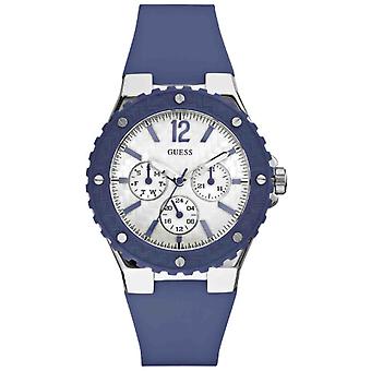 Guess watches ladies varis women's analog quartz watch with silicone bracelet W90084L3