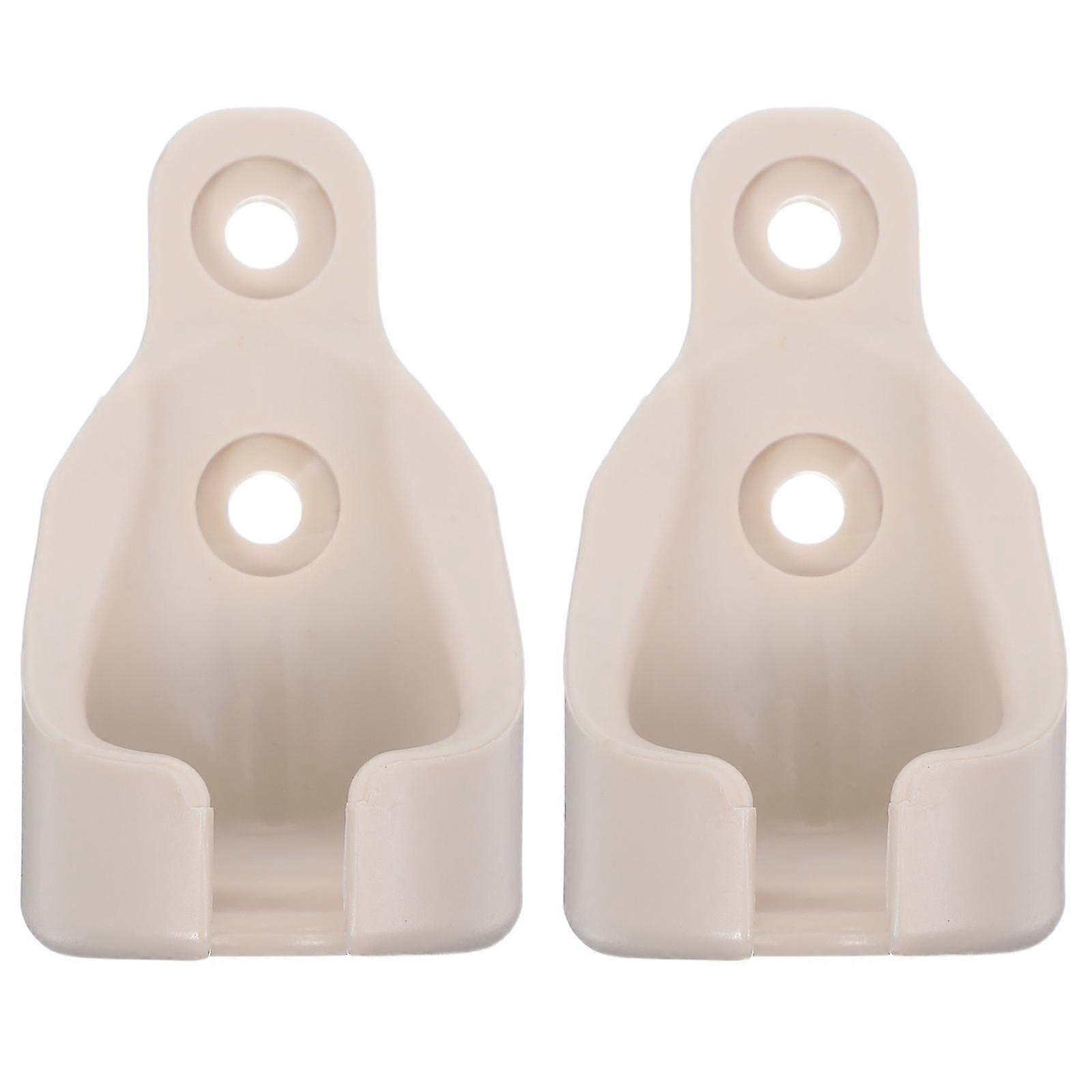 Roller Blind Brackets for Sunshade Replacement 2Pcs Plastic Uv Protection Beige