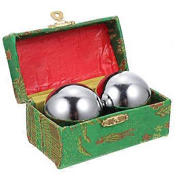 Metal Handballs for Training Use 1Set Hand Exercise Massage Balls
