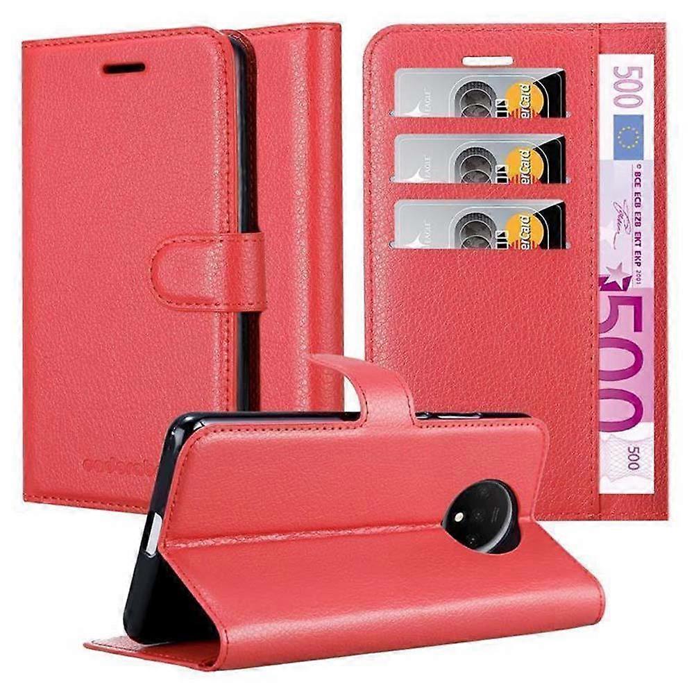 Case compatible with OnePlus 7T - Protective case with card slots and stand function