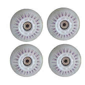 4 piezas de patinaje de 80 mm LED intermitente luminoso patines en línea zapatos ruedas ruedas