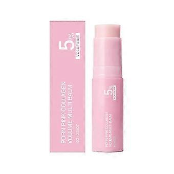 PDRN Pink Collagen Volume Balm Stick, alles-in-één hydraterende crème, make-up primer voor gezicht, lippen en hals, 10 g, draagbare dagelijkse huidverzorging
