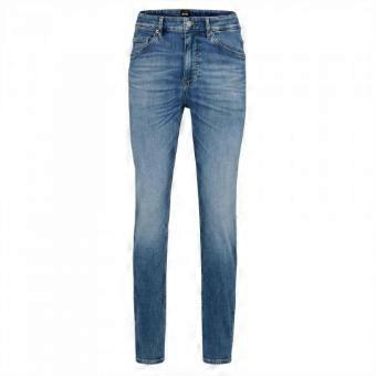 Boss Mens Leather Patch Jeans