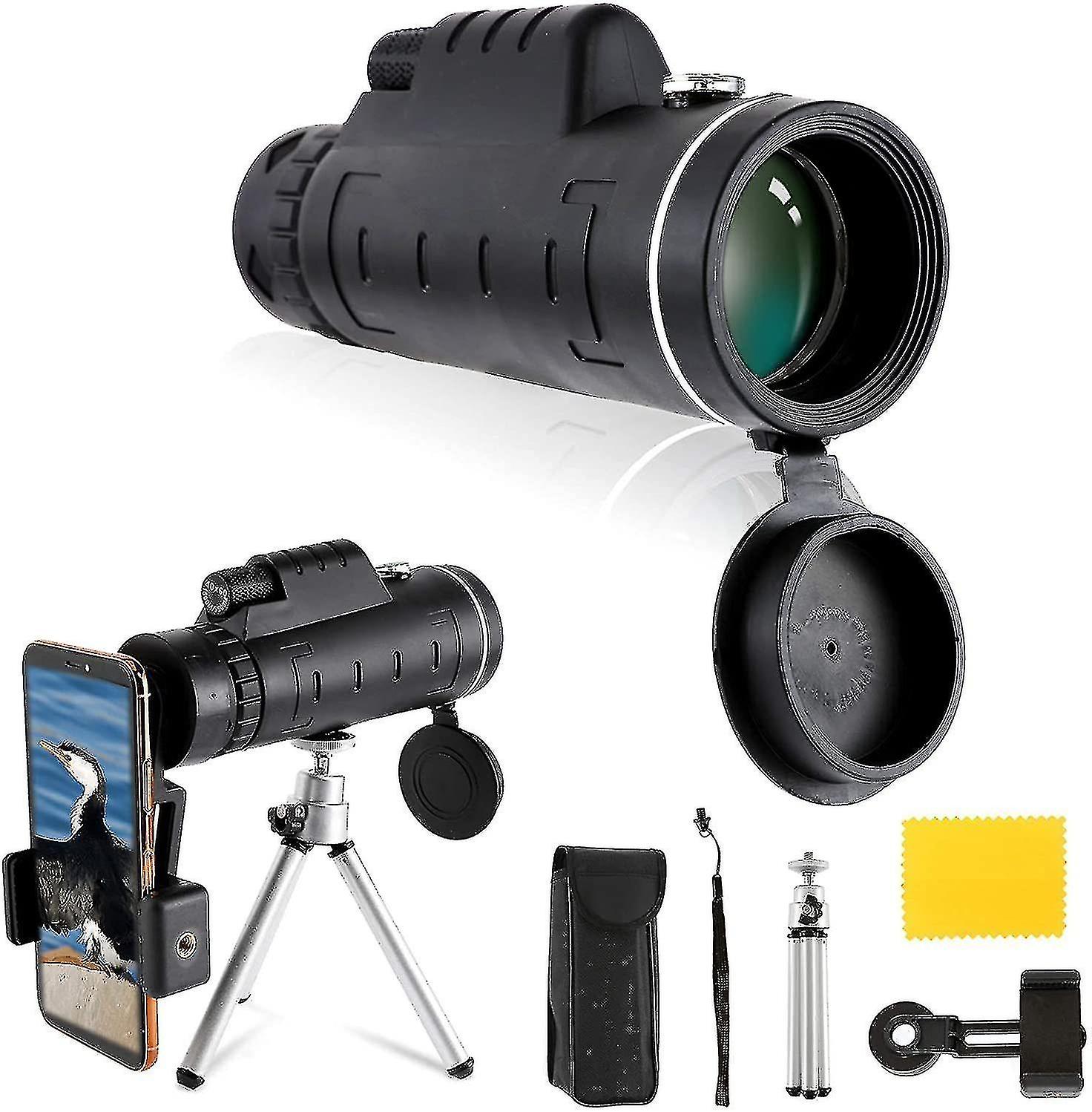 40x60 Monocular Telescope With Bak4 Hd Optics Prism Dual Focus Telesco