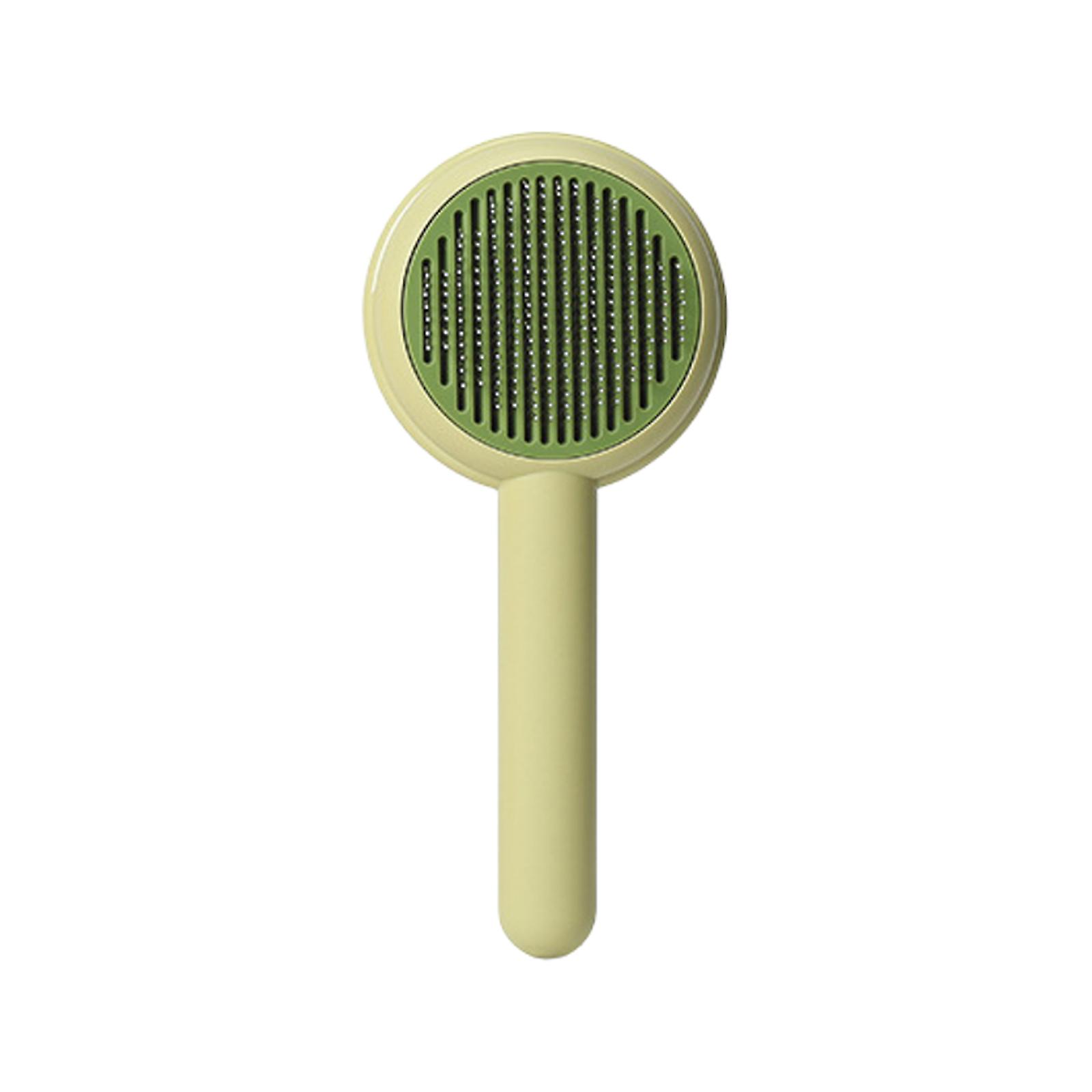 Pet Comb Creative High-quality Safe & Comfortable Bristles Easy To Use Durable Cat Dog Self-cleaning Slicker Brush