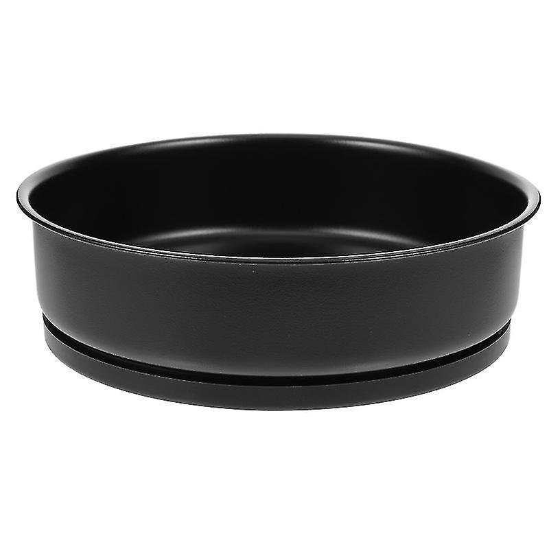 19.5X19.5x4.5cm Black Utensil & Flatware Trays 1pc Creative Rotating Round Tray Practical Home Stain