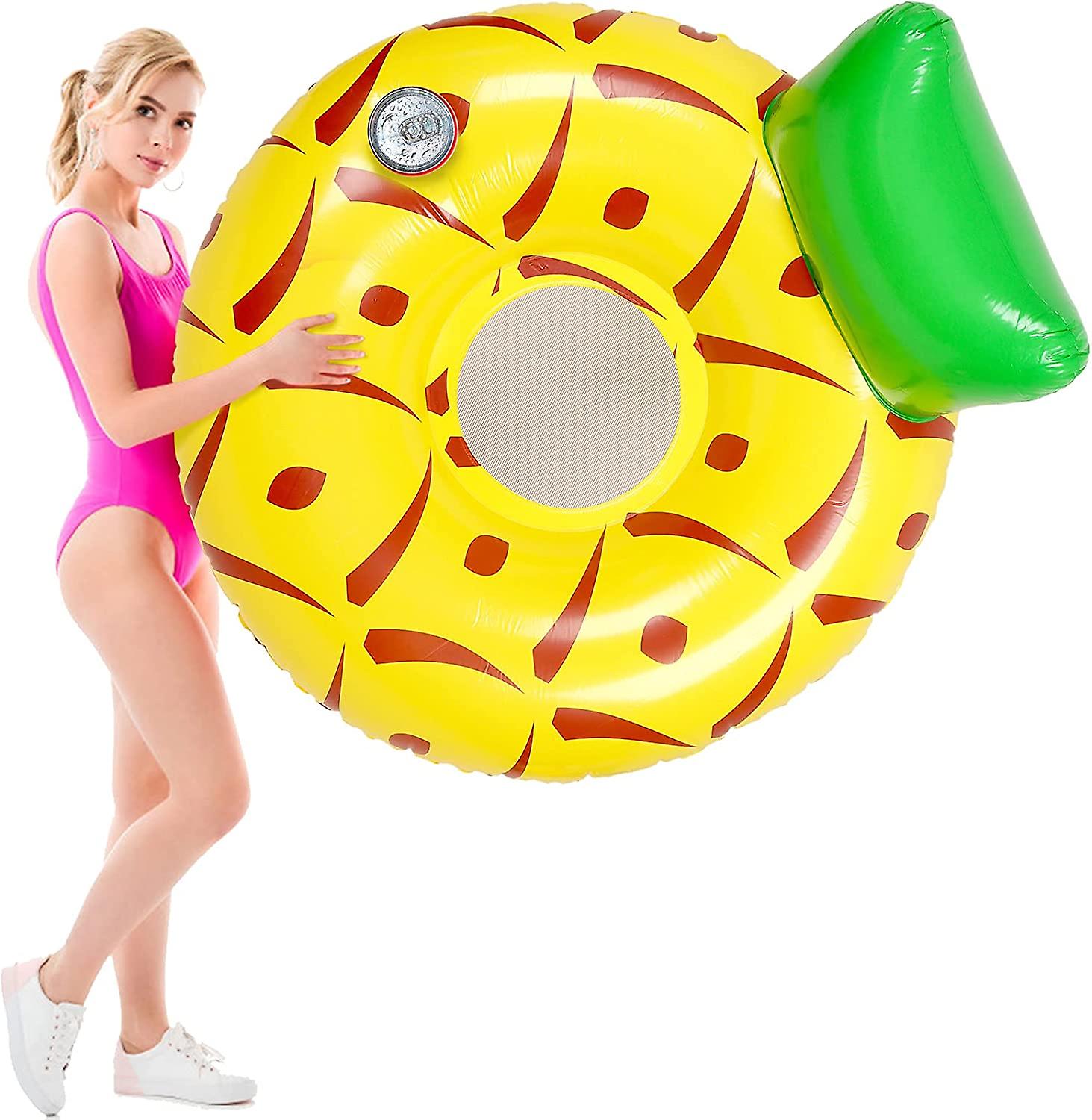 Inflatable Pool Float, Swimming Inflatable Pool Floats Chair Lounger For Adults, Summer Beach Party Water Float Chair Large With Cup Holders, Backrest
