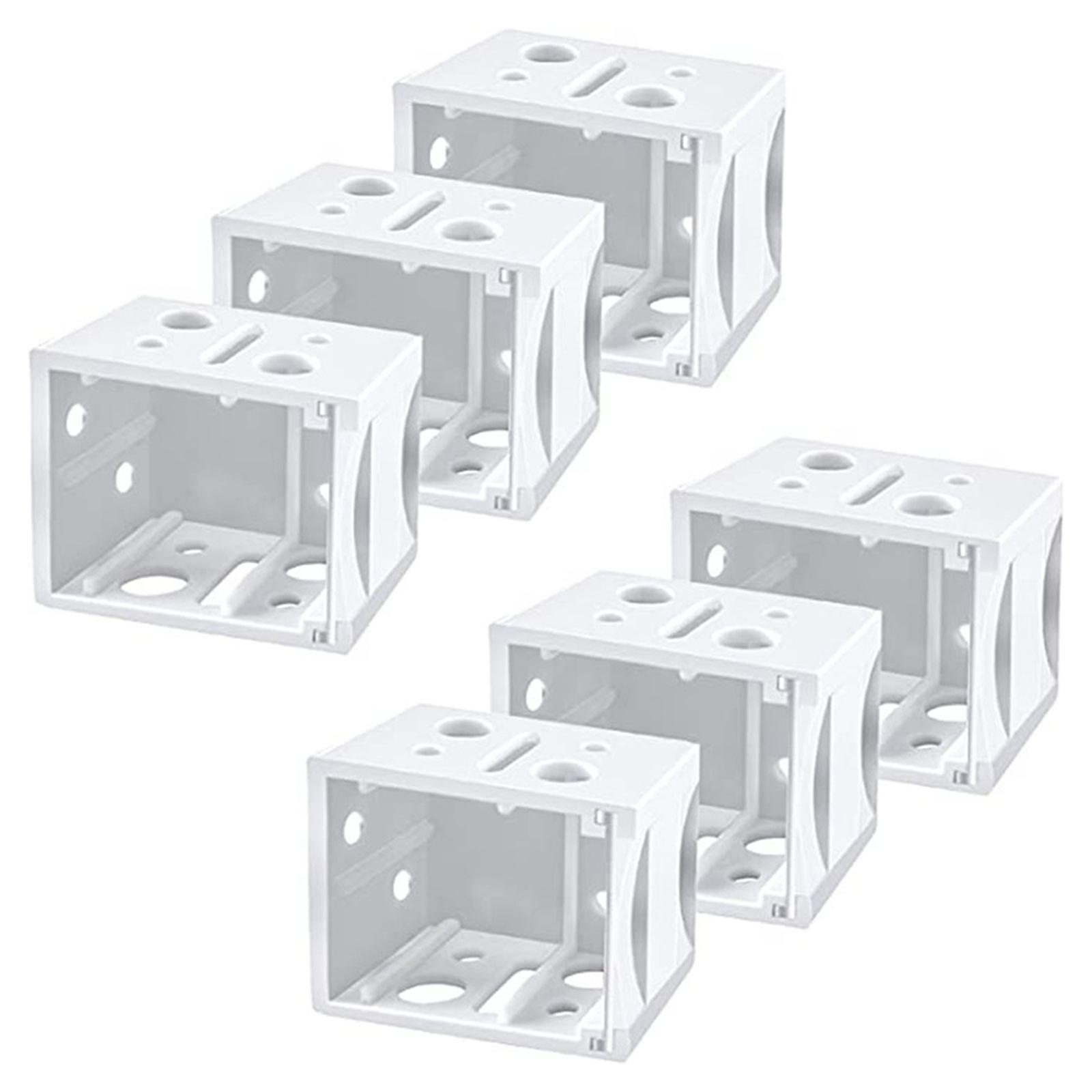 6 Pcs Blind Brackets Low Profile Box Mounting Bracket Blinds Headrail Bracket Window Blinds Installation Accessories