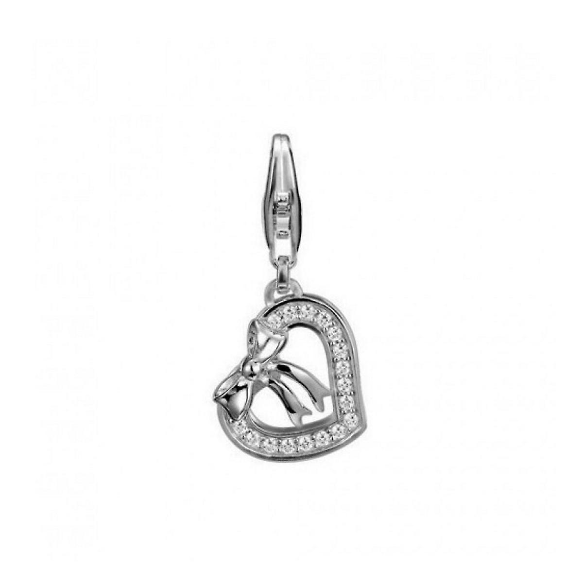ESPRIT pendant of charms silver cubic zirconia love bow ESCH90871A000