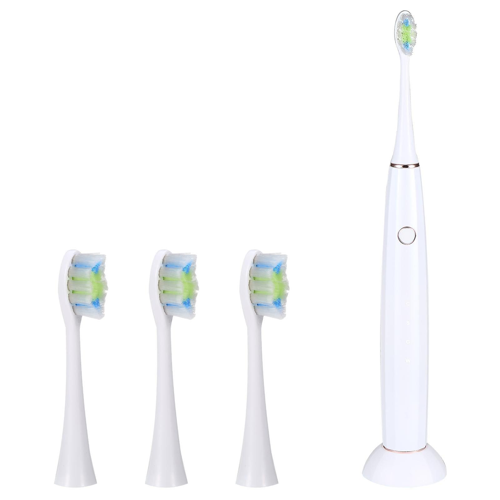 Q-gleam Electric Toothbrush Rechargeable Toothbrush Sonic Cleaning With Timer 4 Modes 3 Brush Heads