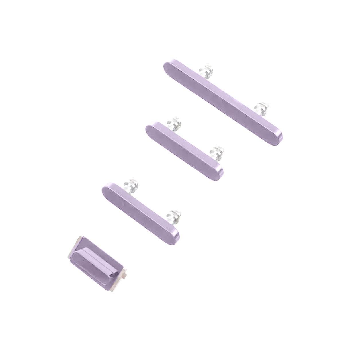 Voor iPhone 14 Zijknoppen - Paars