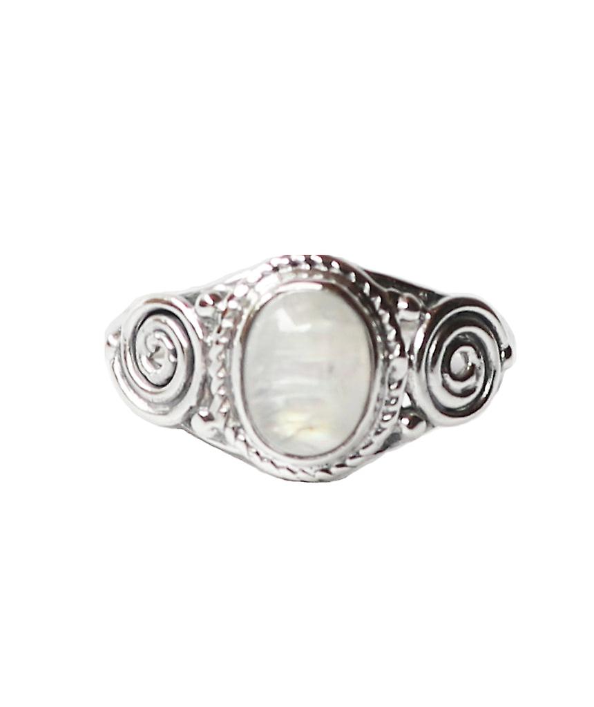 Sterling Silver Oval Stone Ring 39732