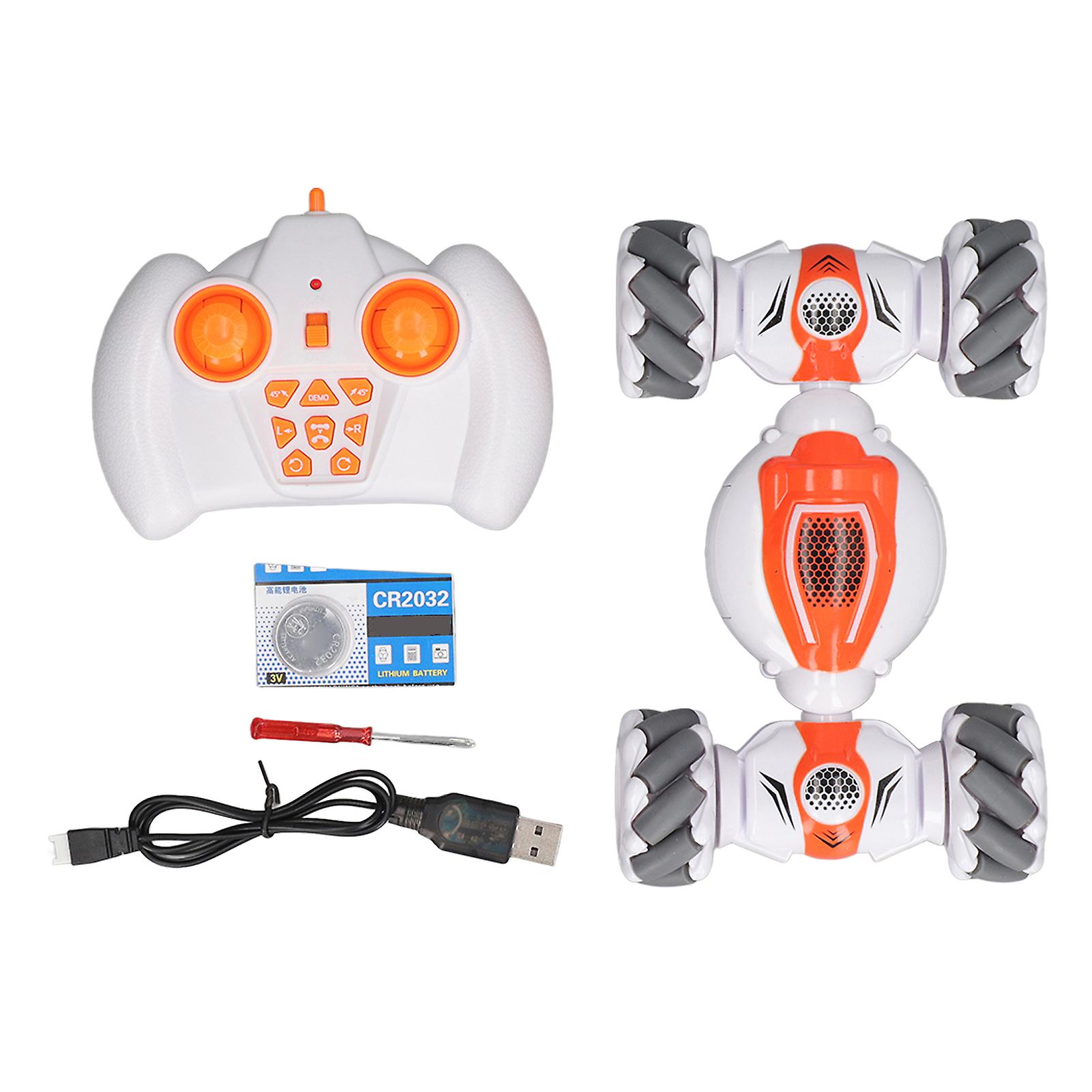 RC Drifting Stunt Car USB Rechargeable 360 Degree and Double Side Rotating Remote Control Stunt Off Road Car