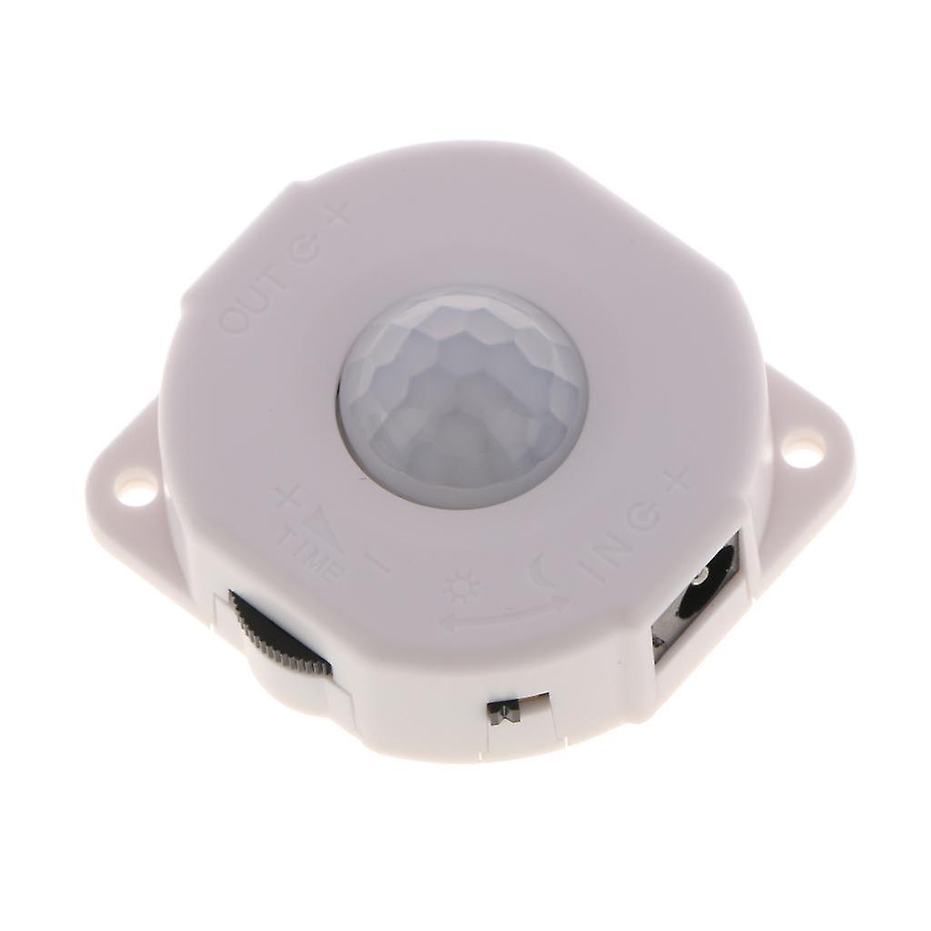 DC12V/24V Auto Infrared PIR Motion Sensor Switch for LED light Lamp 6A white
