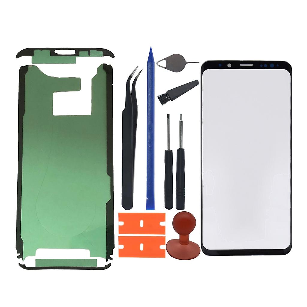 For S9/S9 Plus Front Outer Glass Screen Lens Replacement