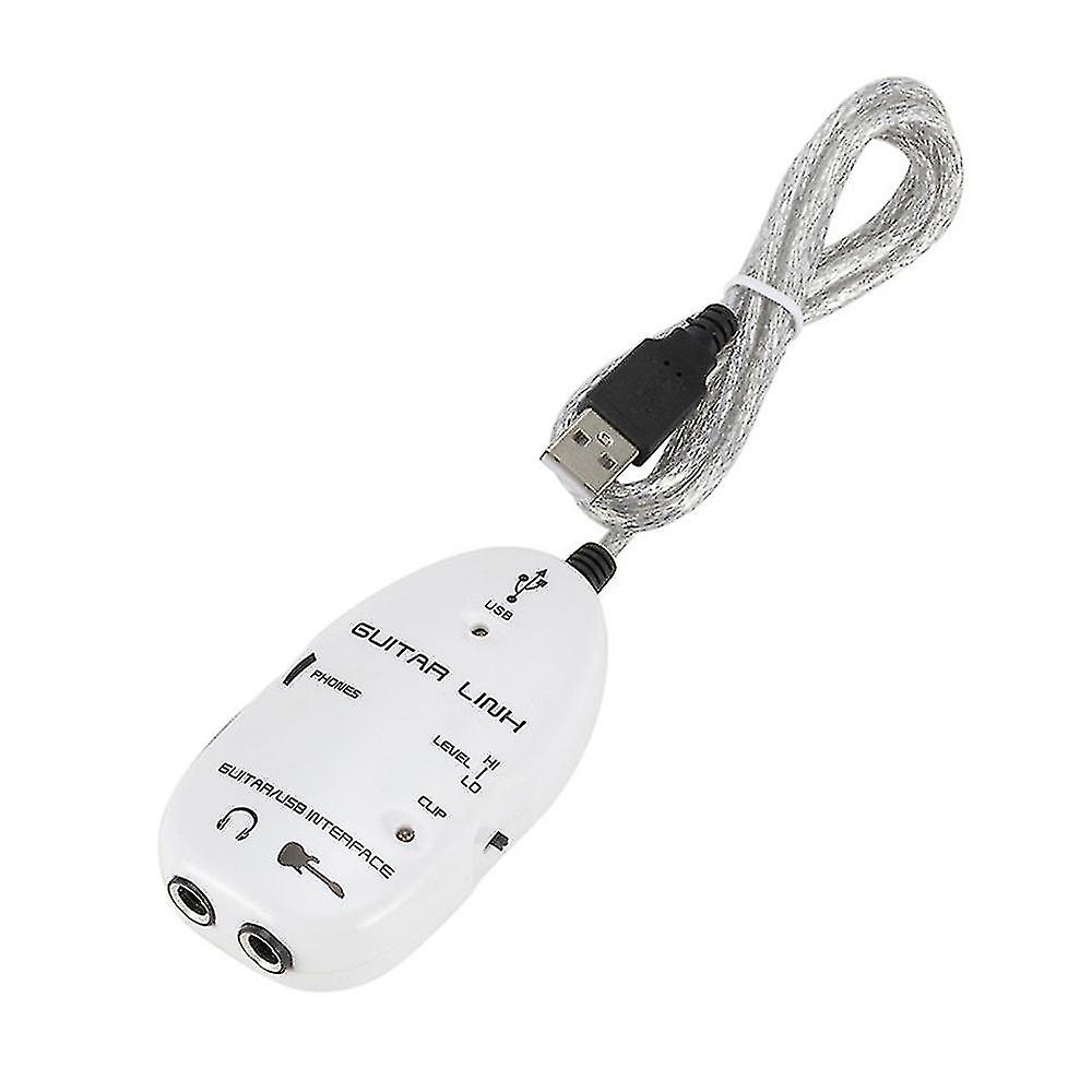 Gitara do usb Interface Link Adapter Audio Connector Recorder dla komputera / komputera