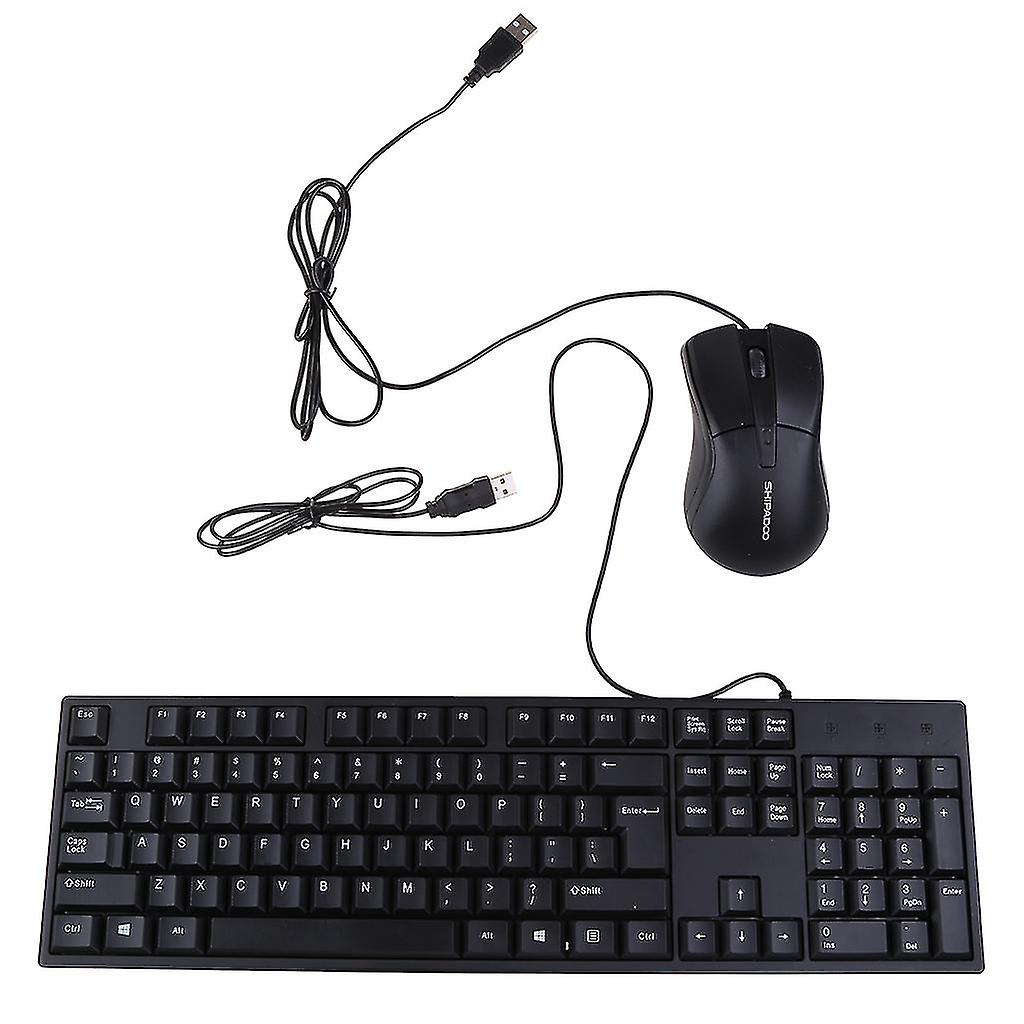 Mechanical Keyboard & Mouse Combo Programmable Gaming Wired Ergonomic Full Size