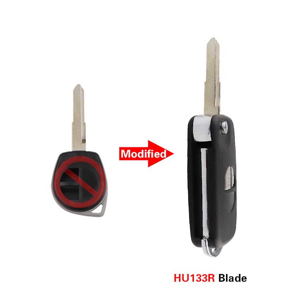 For Suzuki Swift Grage Vitara Alto Igins Sx4 Vauxhall Agila 2 Button Flip Folding Remote Car Key Shell Case Cover Fob