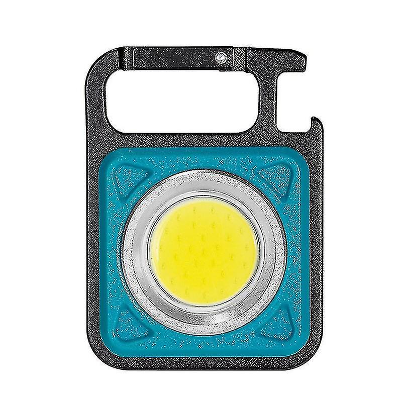 Mini Portable Flashlight Camping Light, Cob Keychain Flashlight, Ip64 Waterproof Rechargeable Outdoor Floodlight