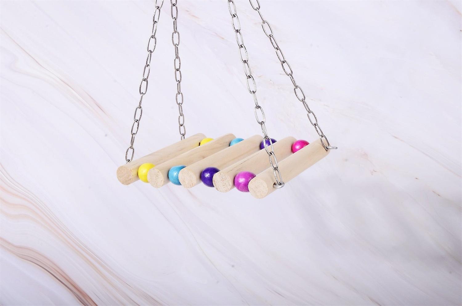 Safe Non Toxic Bird Toys 2pcs Parrot Supplies Suspension Bridge Swing Stand Xuanfeng Tiger