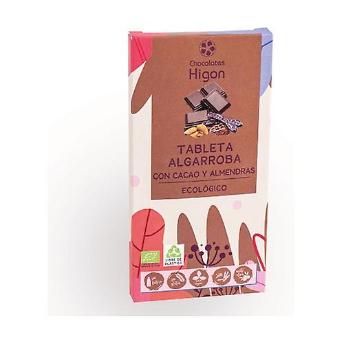 Organic carob chocolate with almonds 100 g