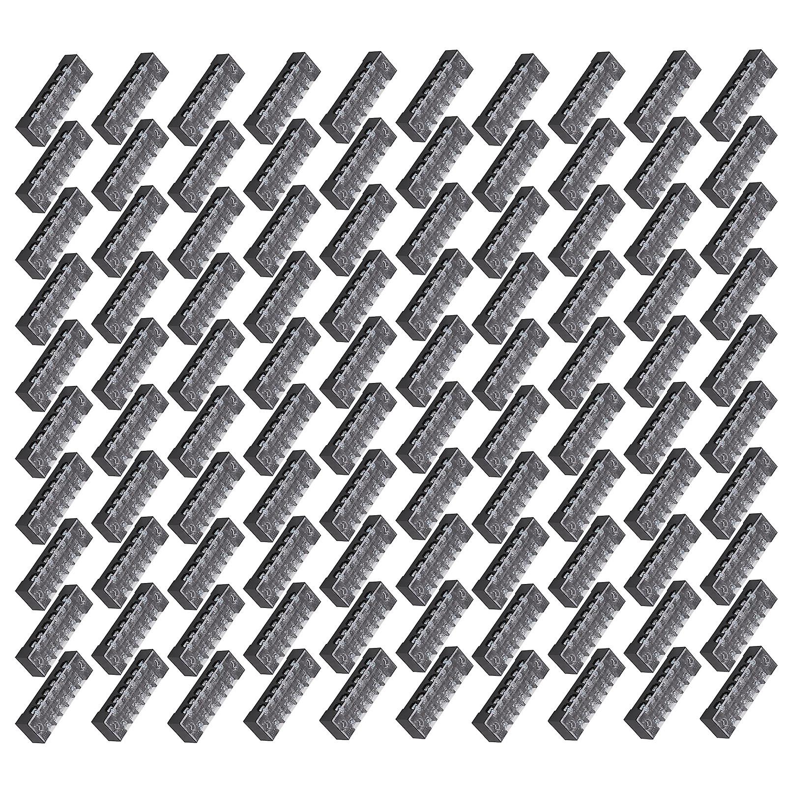 TB-1506L 100pcs 6-Position Dual Row Terminal Blocks 600V 15A