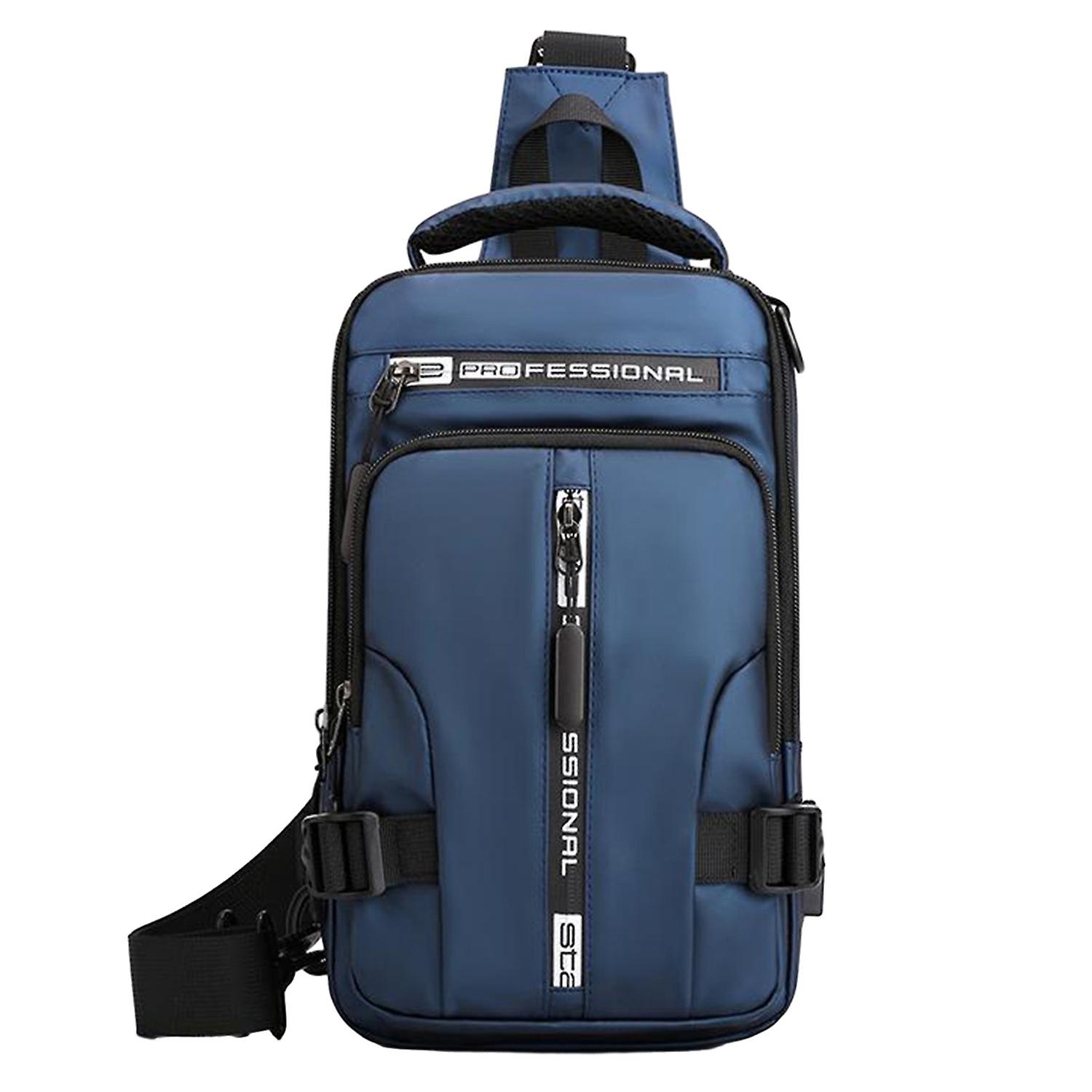 Chest Bag Large Capacity Splash-resistant Adjustable Shoulder Strap Zipper Closure Lightweight