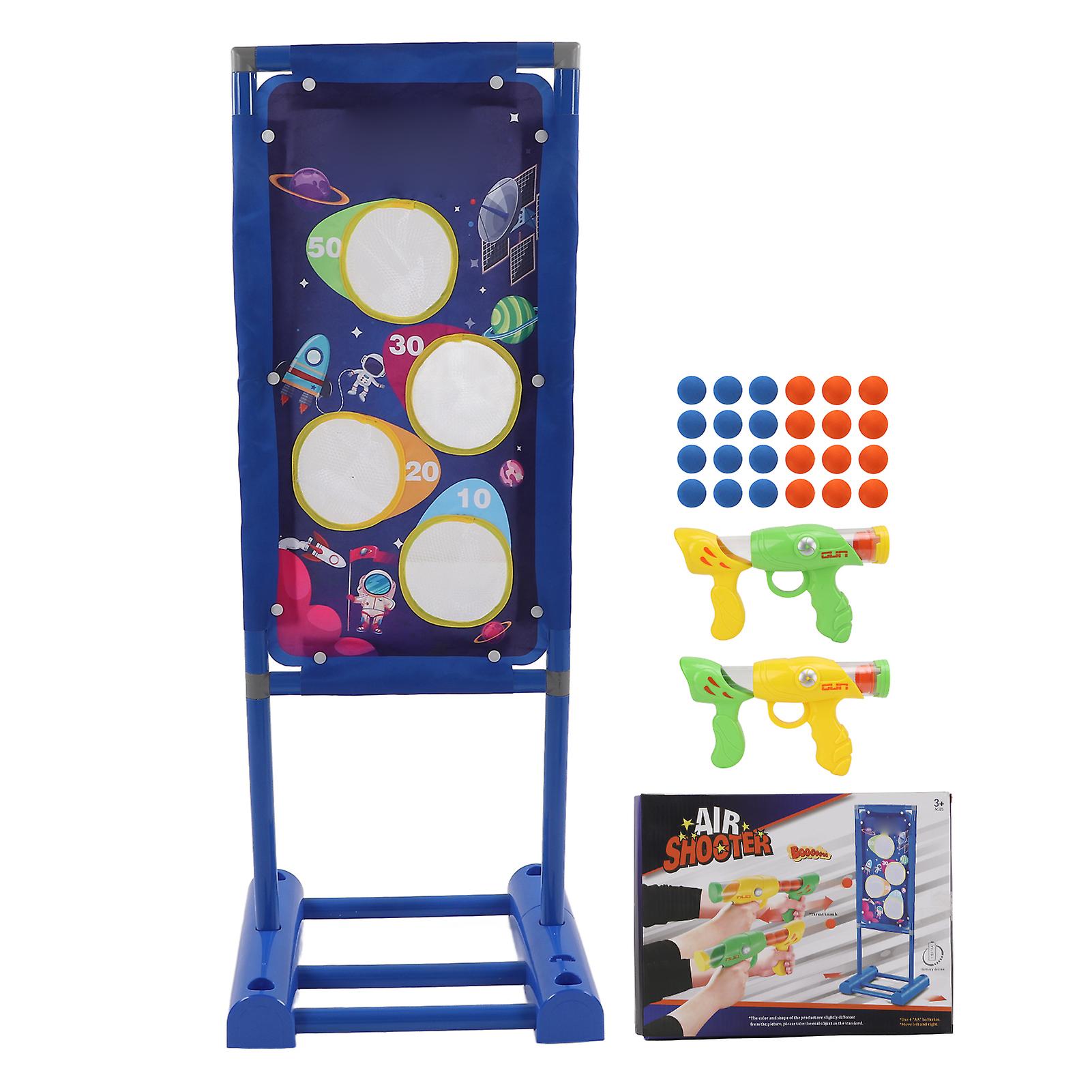 EVA Air-Powered Toy Gun Set Soft Foam Bullet Shooting Target Kit Electric Moving Target for Kids Age 3+ CPC and EN71 Certified No Battery Include