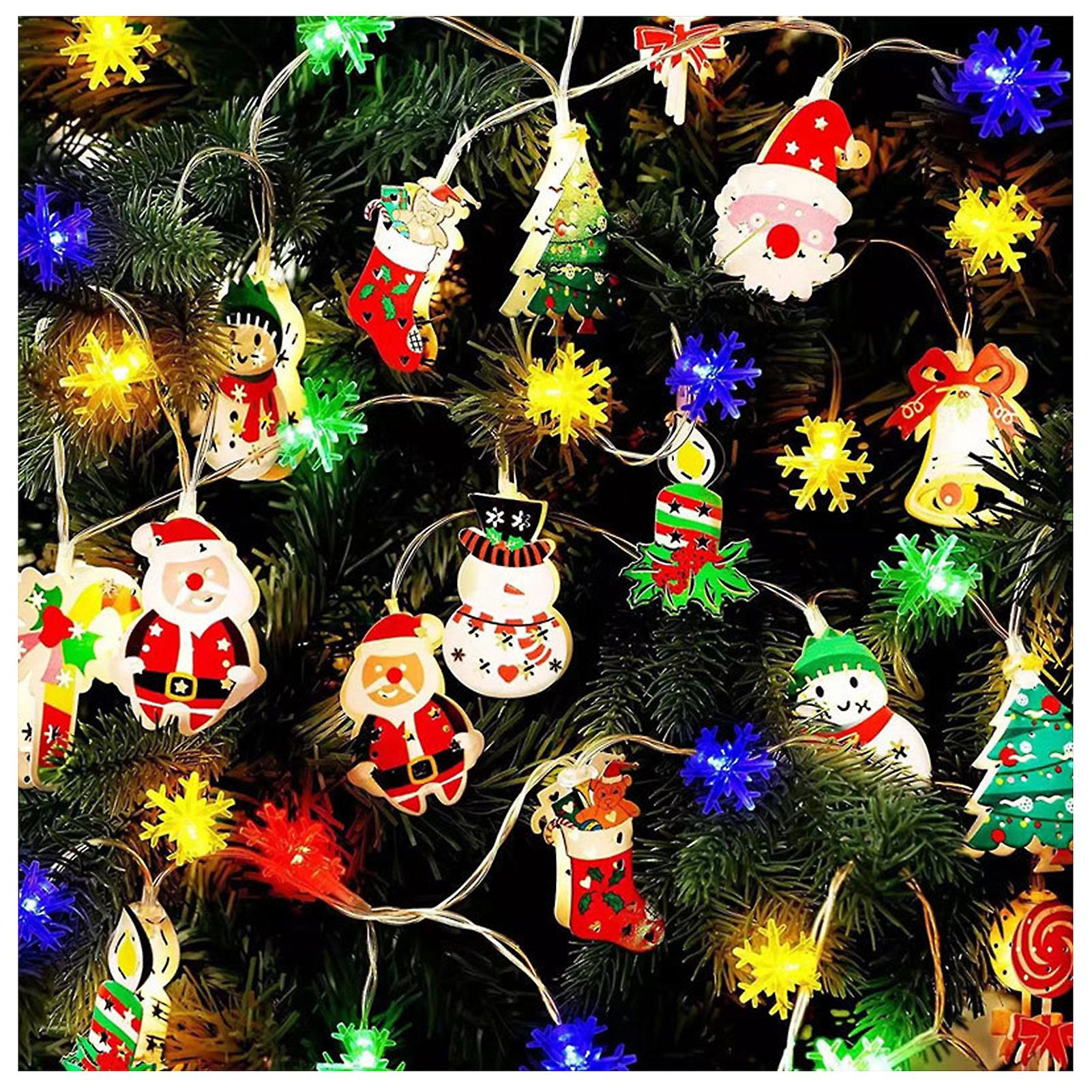 Bell Style Christmas Tree String Lights Festive Lighting Decorations For Xmas Tree Decoration