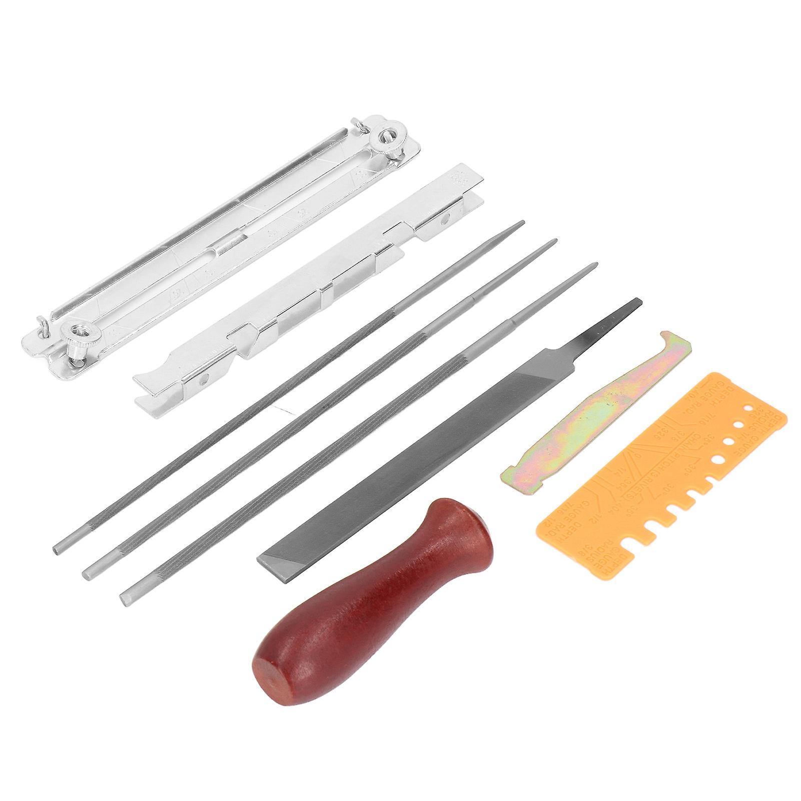 10Pcs Chainsaw Sharpener File Kit Chainsaw Chains Accessory for Garden Workshop Craft Projects