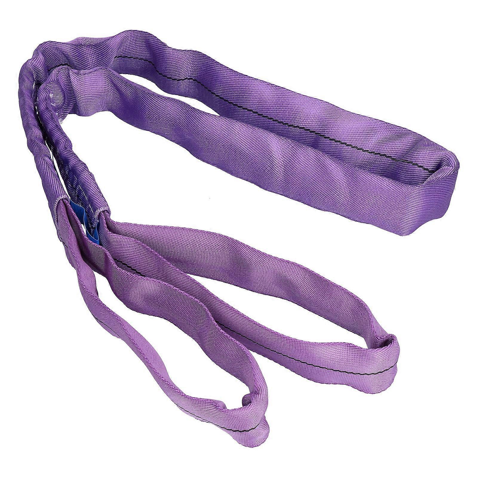 MechKit Hoist Sling Lifting Sling Soft Hoist Webbing Strap, 1T Capacity, 2 Meters Long, PES Material, Ideal for Transportation and Construction