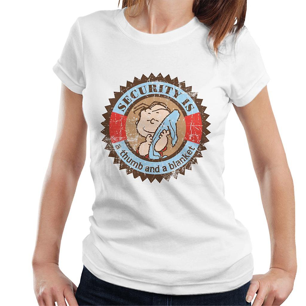 Peanuts Linus Van Pelt Security Is A Thumb And Blanket Women's T-Shirt