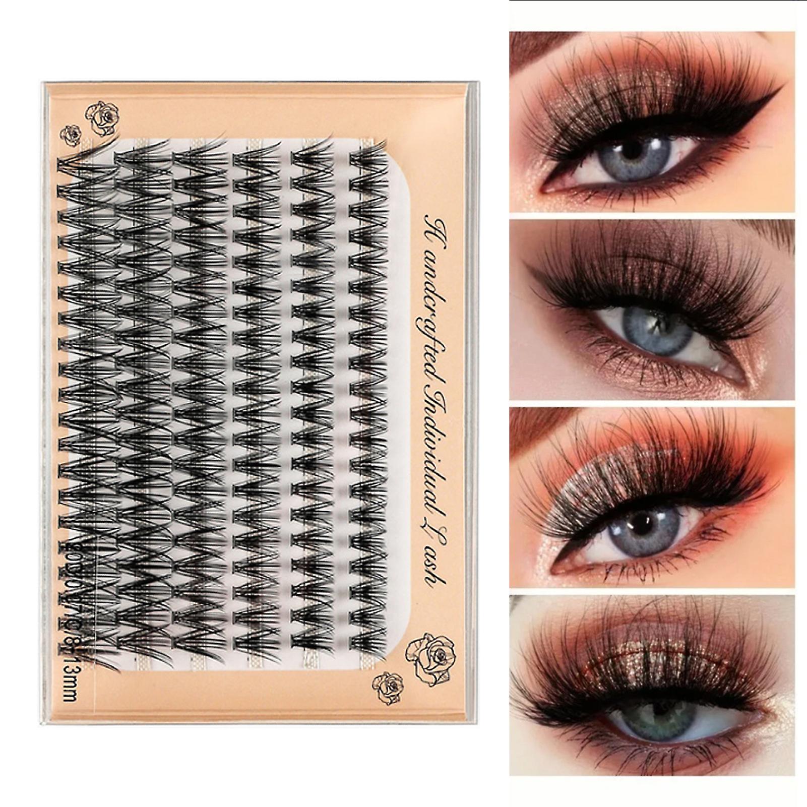 Lash Clusters Simulation Mixed Hand Crafted Soft Lightweight Dense DIY Eyelash Extension for Makeup