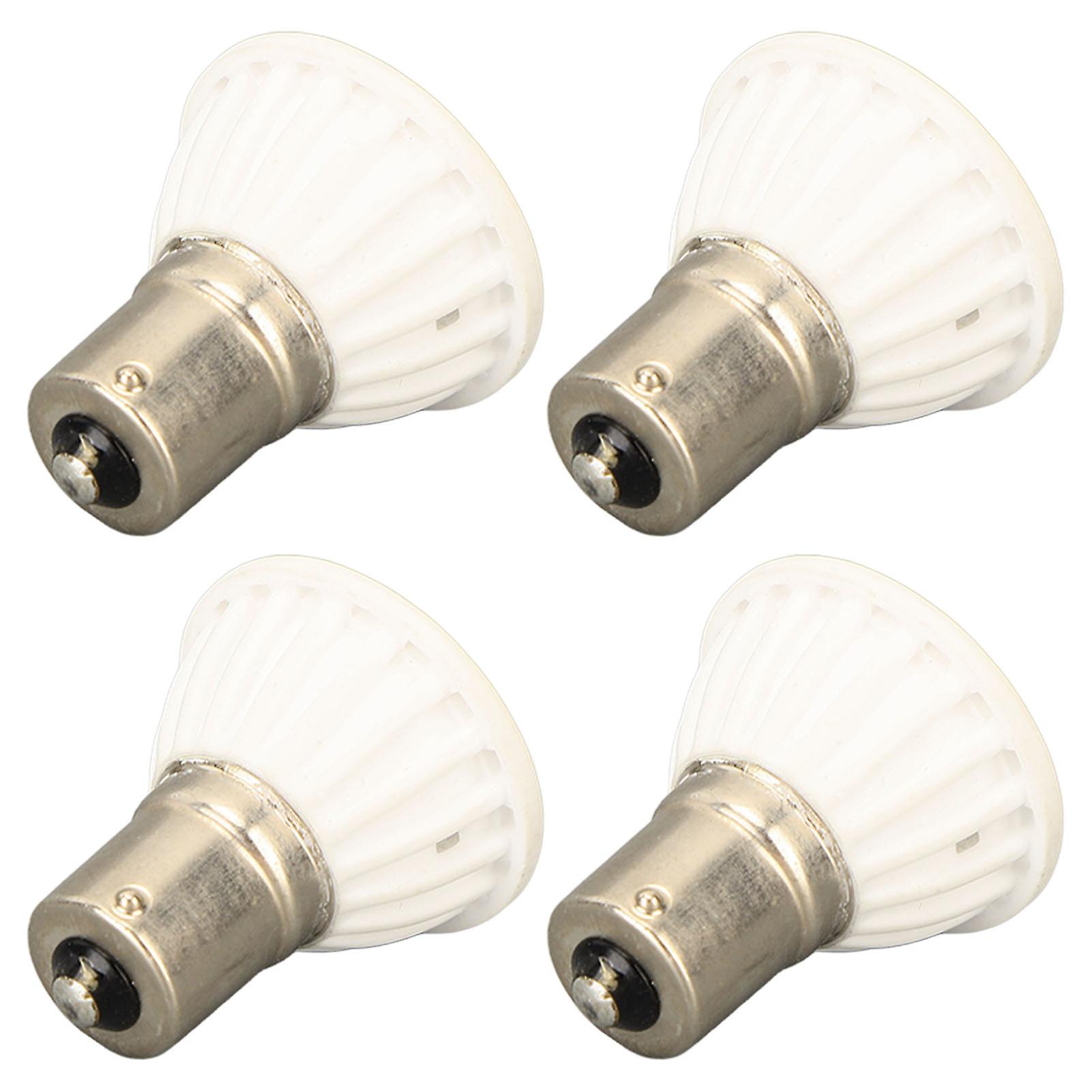 4PCS LED Elevator Light Bulb BA15S AC DC 12V 360LM Safe Energy Saving Halogen Replacement Bulb Warm Light