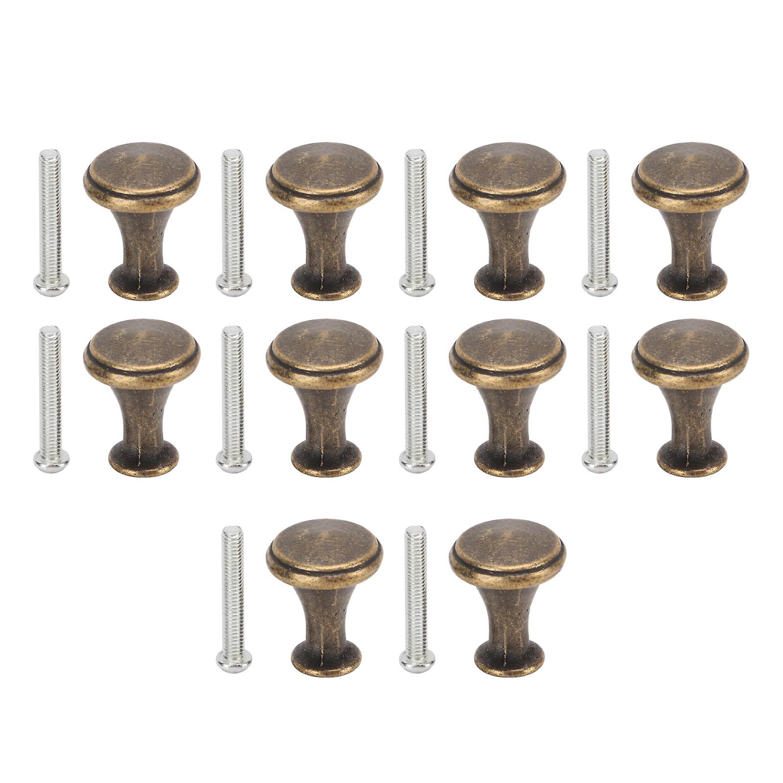 10 Sets Single Hole Handles 20x25MM Replacement Single Hole Drawer Cabinet Round Handle Decoration