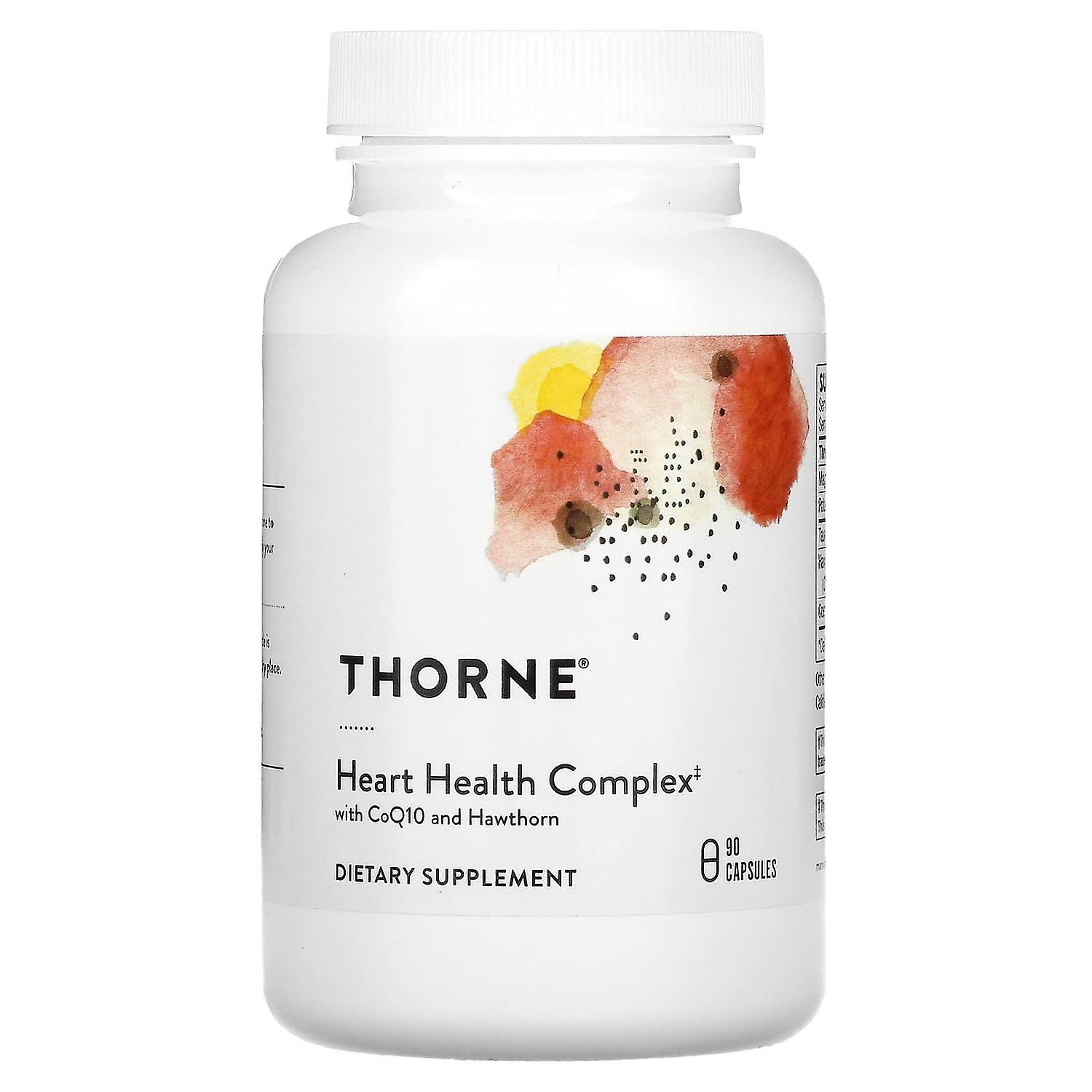 Thorne Research, Heart Health Complex with CoQ10 and Hawthorn, 90 Capsules