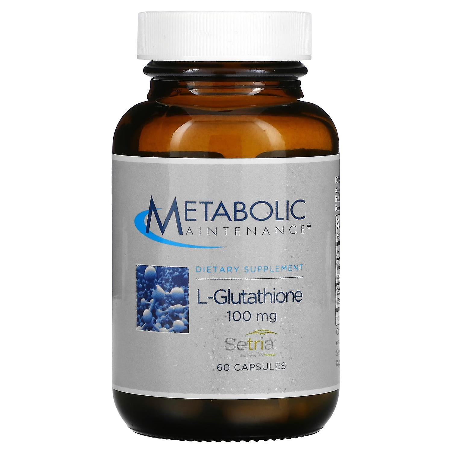 Metabolic Maintenance, L-Glutathione, 100 mg, 60 Capsules