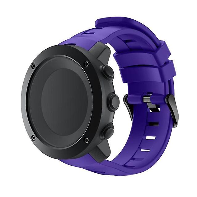 Vertical Silicone Watch Strap for Suunto Ambit3 Purple