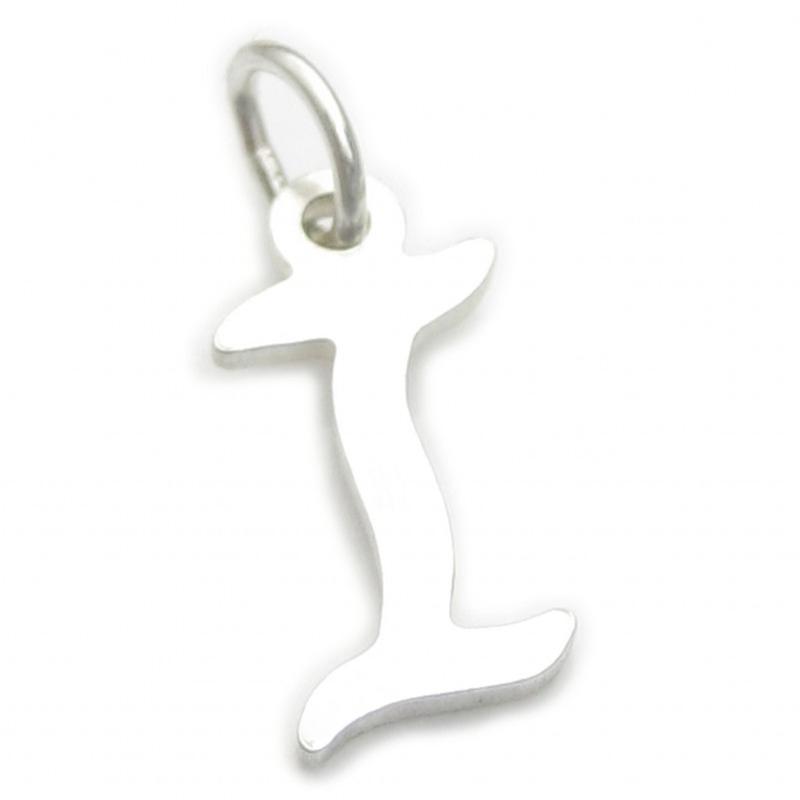 Letter I Initial Sterling Silver Charm .925 X1 Letters Initials Charms
